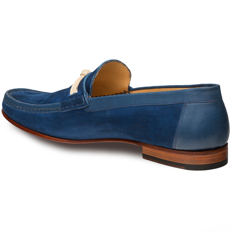 Mezlan Segura Suede Shoes Blue | MensDesignerShoe.com