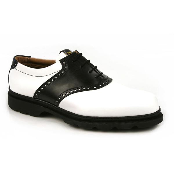 Michael Toschi G1 Saddle Golf Shoes Black/White | MensDesignerShoe.com