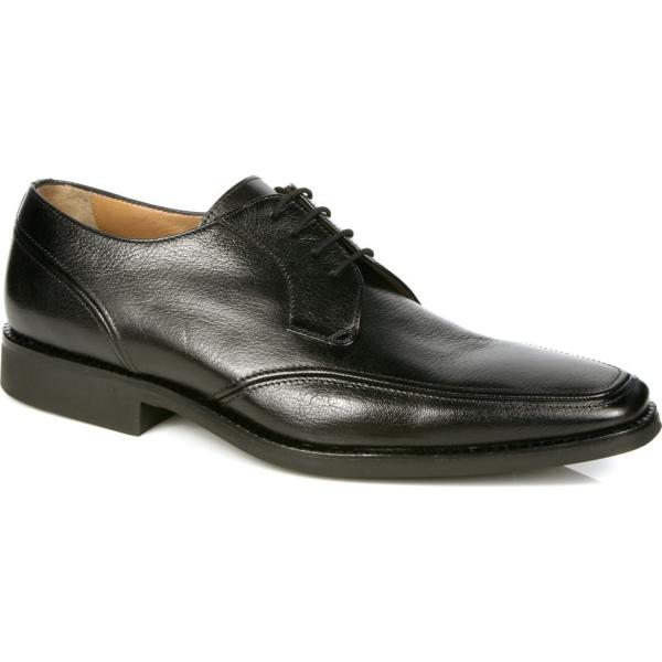 Michael Toschi Lorenzo Moc Toe Shoes Black | MensDesignerShoe.com