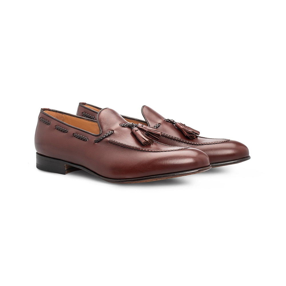 Moreschi 044077B-MM Tassel Loafers Brown | MensDesignerShoe.com