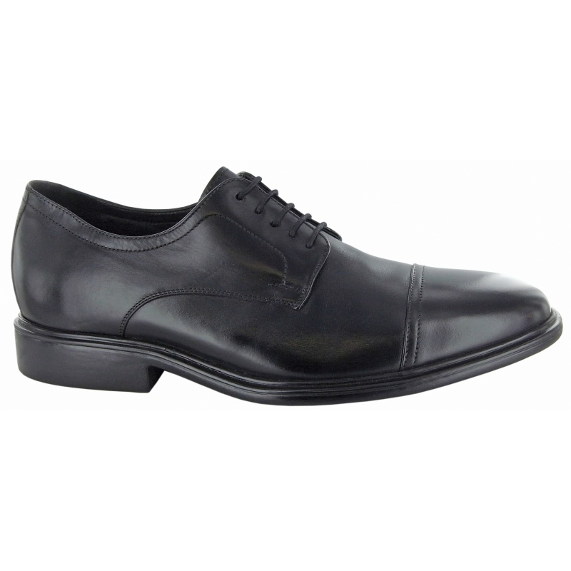 Neil M Senator Cap Toe Shoes Black | MensDesignerShoe.com