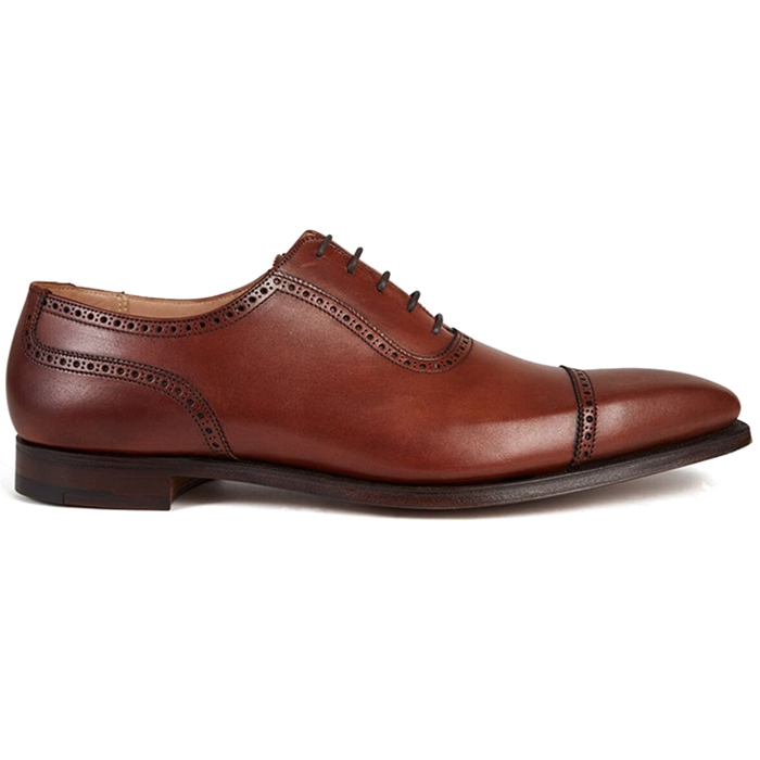 Paul Stuart Cap-Toe Shoes Chestnut Brown | MensDesignerShoe.com