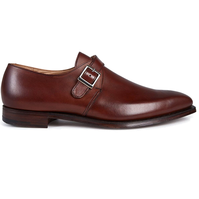 Paul Stuart Earl Monk Strap Shoes Chestnut | MensDesignerShoe.com