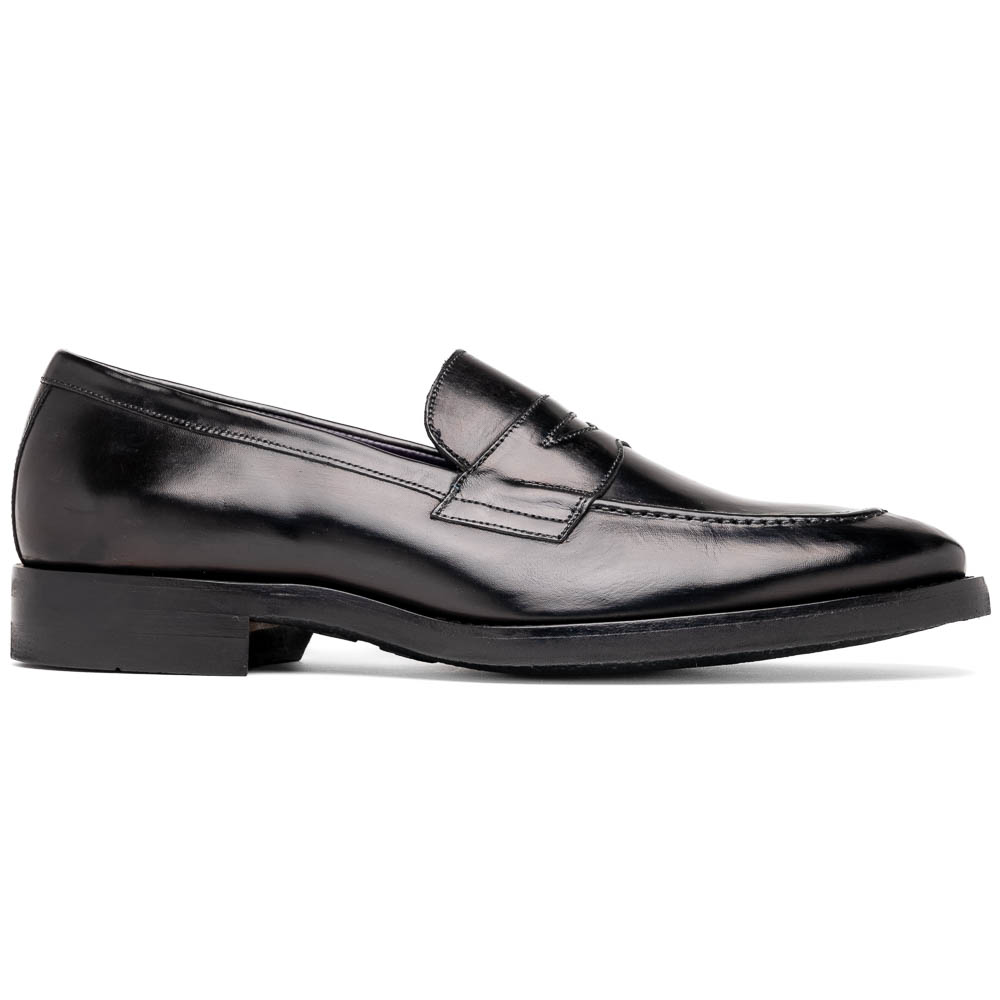 Zelli Roma Hand Burnished Penny Loafers Black (15-400-BLK) Image