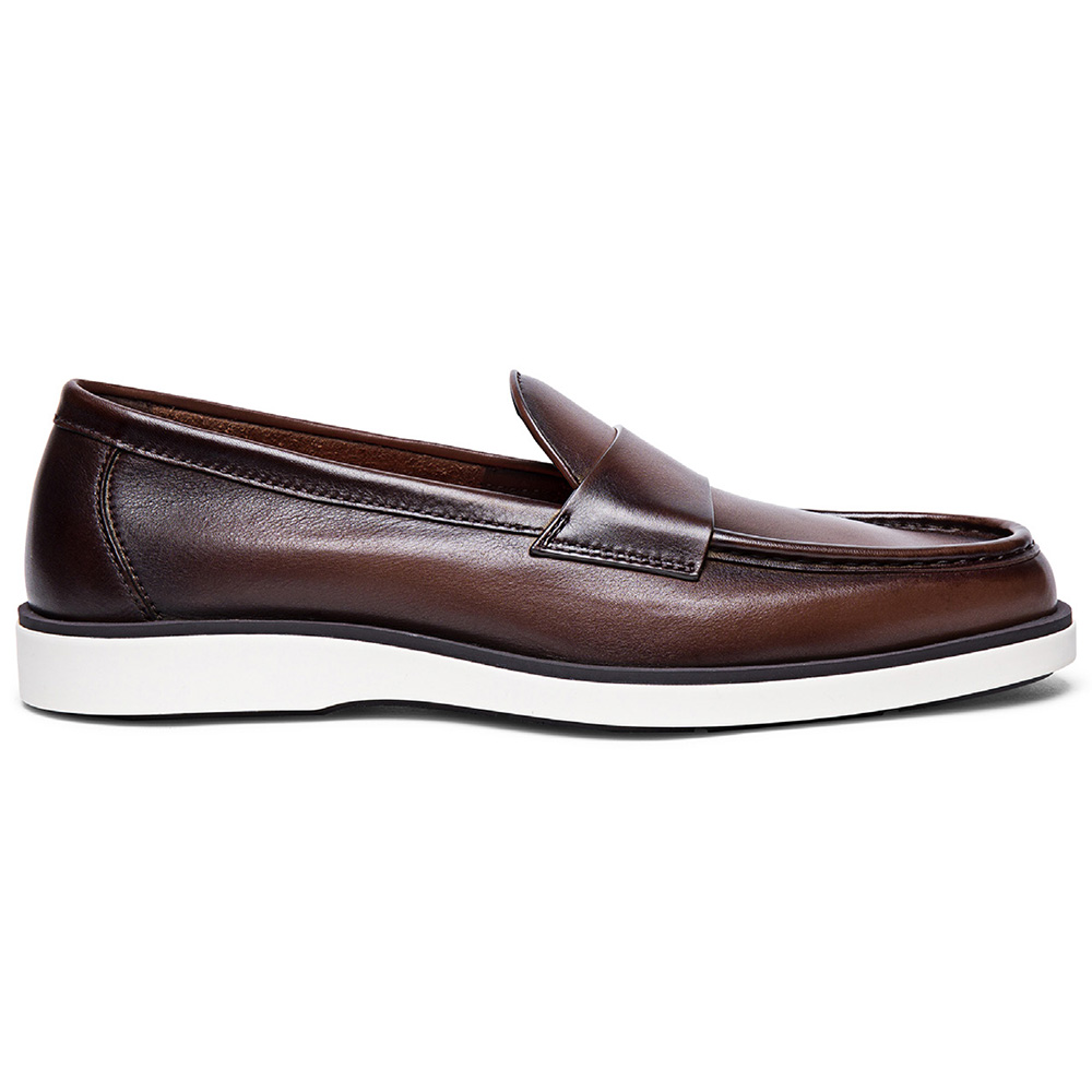 Santoni DETROIT-BI3-GBIT50 Penny Loafer Dark Brown Image