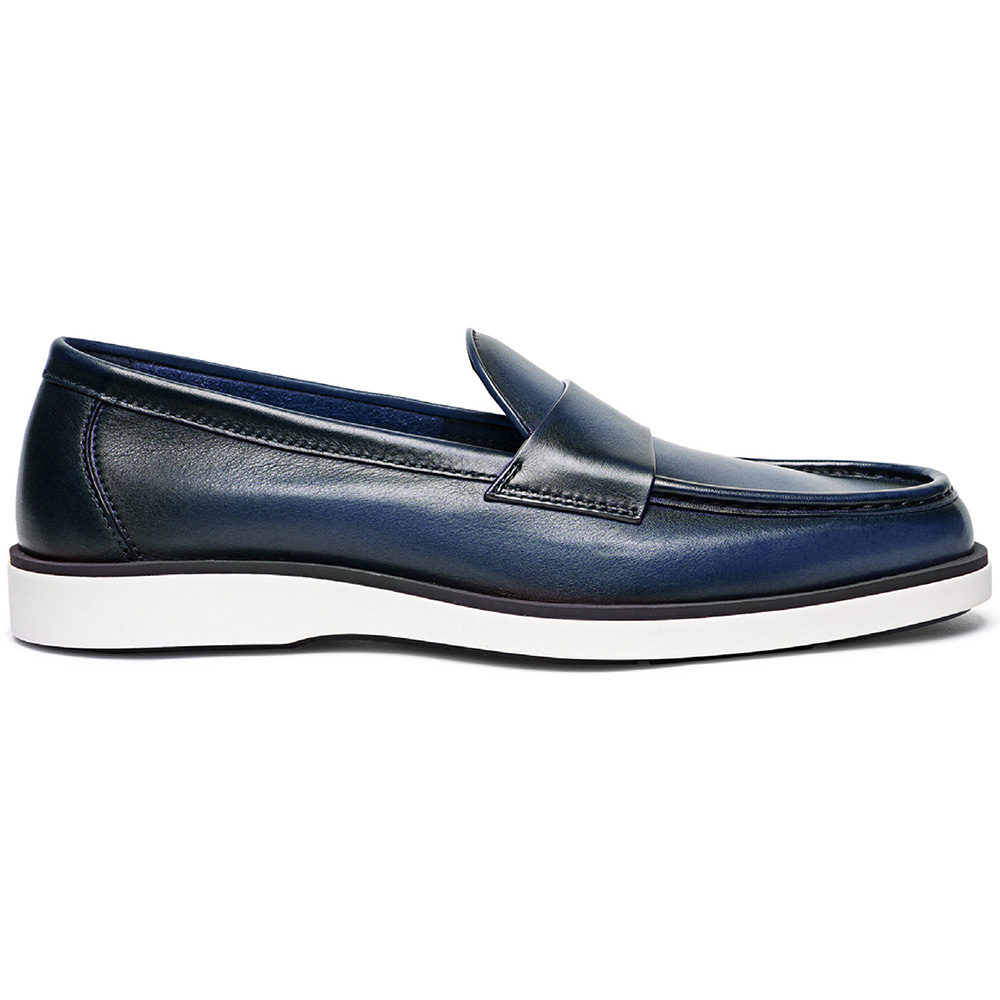 Santoni DETROIT-BI-GBIU59 Penny Loafer Blue Image