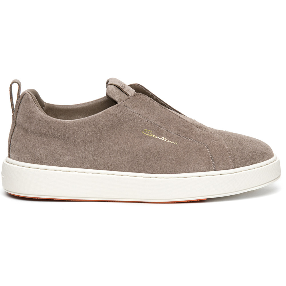 Santoni VICTOR-SEYM45 Suede Slip-On Sneaker Brown Image